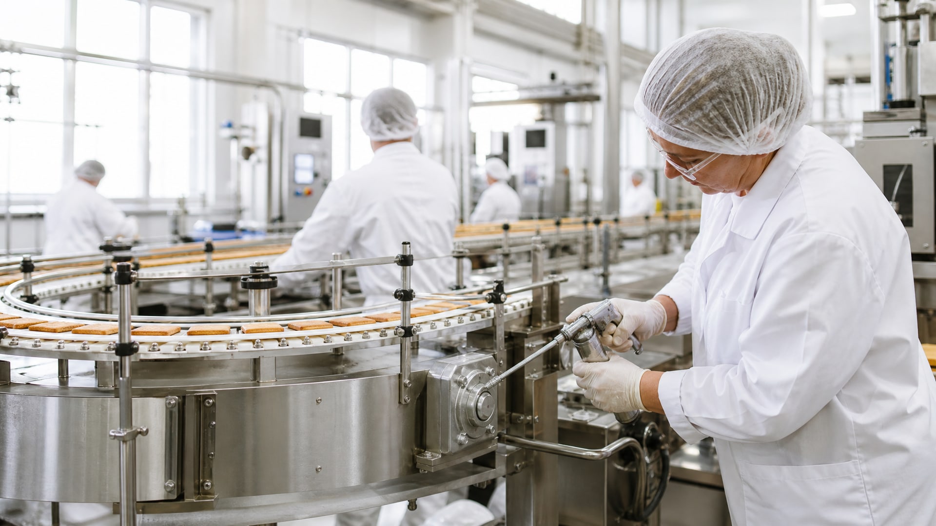 Защита пищевых продуктов на производстве: смазка механизмов конвейера и упаковочного оборудования. Защита пищевых продуктов на производстве: смазка механизмов конвейера и упаковочного оборудования.